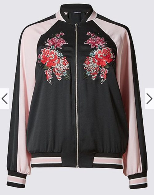 Marks and Spencer embroider bomber jacket